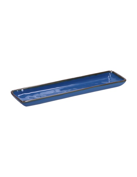 Rose e Tulipani·concerto Blu Avio Vass Rett 32x8·32x8 Cm·stoneware