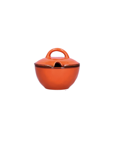 Rose e Tulipani·rose & Tulipani - Linea ''concerto" Arancione Zuccheriera 250 Cc Ø 11 Cm - stoneware