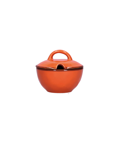 Rose e Tulipani·rose & Tulipani - Linea ''concerto" Arancione Zuccheriera 250 Cc Ø 11 Cm - stoneware