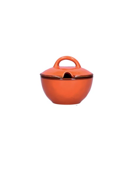 Rose e Tulipani·rose & Tulipani - Linea ''concerto" Arancione Zuccheriera 250 Cc Ø 11 Cm - stoneware