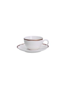 Rose e Tulipani·tazza Caffe' con Piattino 100 Cc Riflessi New Bone China H6 Cm 2