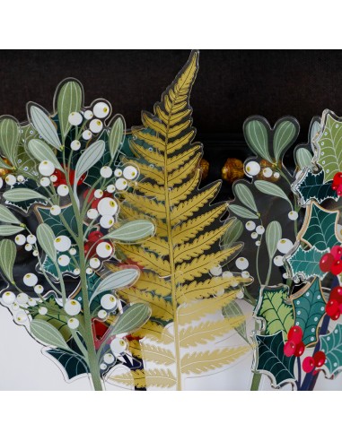 Vesta Home - Fiore Felce Grande Kit 6 Pz·oro·11,5 X 56,5 H Th. 5 Mm