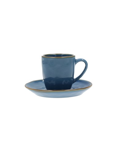 Rose e Tulipani·concerto Blu Avio Taz Caffe' C/p·90 Cc·stoneware