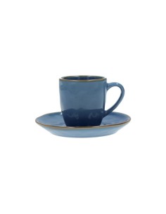 Rose e Tulipani·concerto Blu Avio Taz Caffe' C/p·90 Cc·stoneware