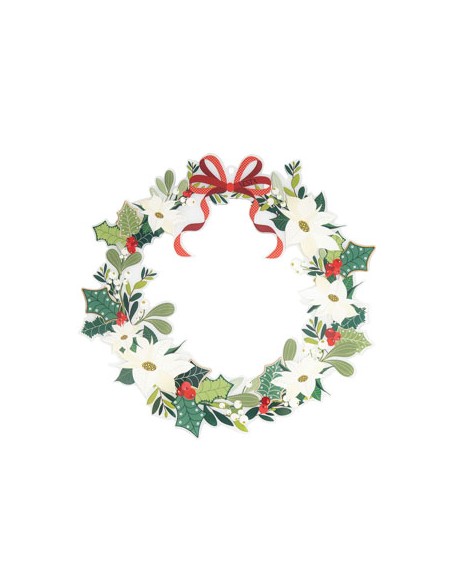 Vesta Home - Happy Welcome - Ghirlanda Piccola Bianca·bianco·29,9 X 28,8 H Cm Th. 5 Mm