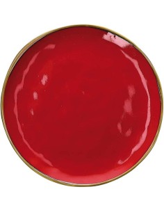 Rose e Tulipani·concerto Rosso Fuoco Piatto Frutta Cm 20 2