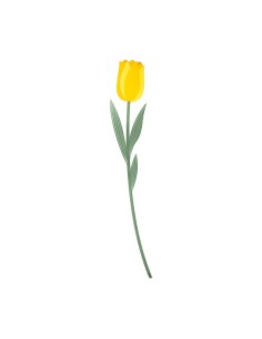 Vesta Home - Fiore Tulipano Grande Singolo·giallo·10,4 X 59 H Th. 5 Mm