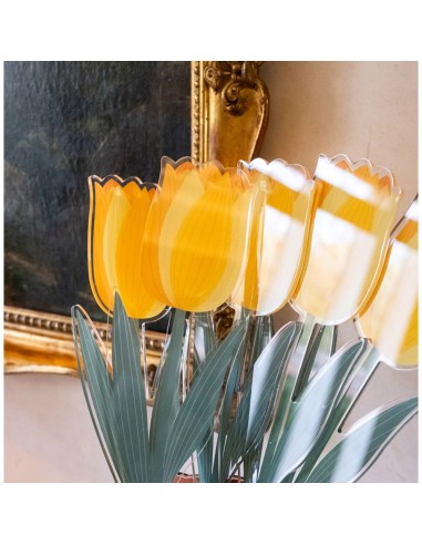 Vesta Home - Fiore Tulipano Grande Singolo·giallo·10,4 X 59 H Th. 5 Mm