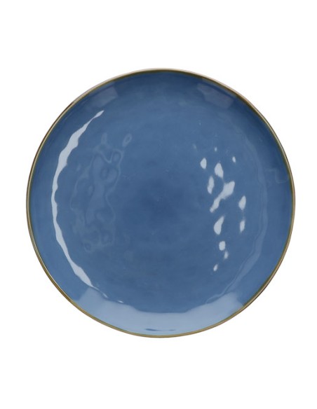 Rose e Tulipani·concerto Blu Avio Vass Rot 32 Cm·ø 32 Cm·stoneware Ø 32 Cm