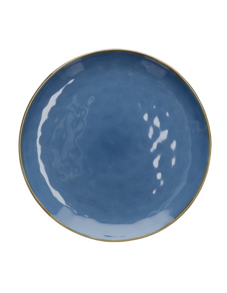 Rose e Tulipani·concerto Blu Avio Vass Rot 32 Cm·ø 32 Cm·stoneware Ø 32 Cm