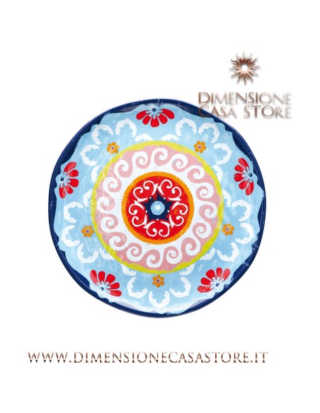 Rose e Tulipani·vassoio Rotondo 100% Melamina Diameter Cm 32 Nador
