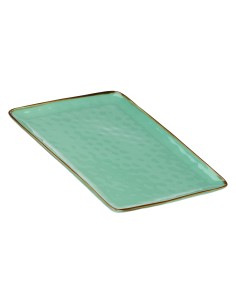 Rose e Tulipani·concerto Verde Acqua Vas Rett 36x26,5·36x26,6 Cm·stoneware 2