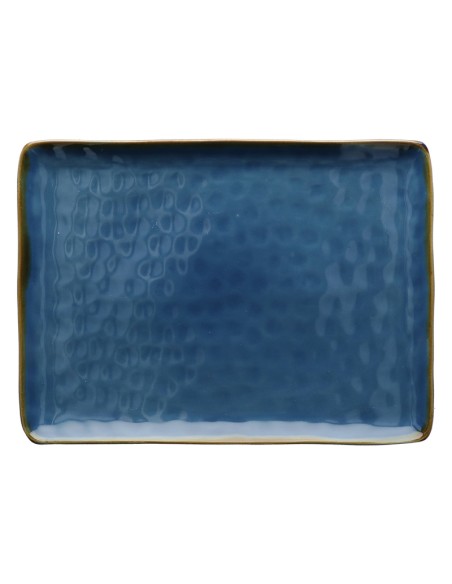 Rose e Tulipani·concerto Blu Avio Vas Rett 36x26,5·36x26,6 Cm·stoneware