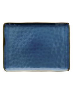 Rose e Tulipani·concerto Blu Avio Vas Rett 36x26,5·36x26,6 Cm·stoneware