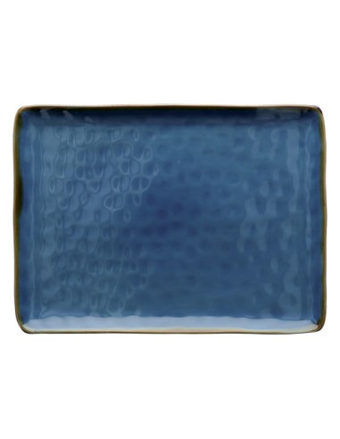 Rose e Tulipani·concerto Blu Avio Vas Rett 36x26,5·36x26,6 Cm·stoneware