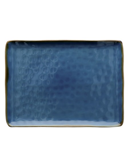 Rose e Tulipani·concerto Blu Avio Vas Rett 36x26,5·36x26,6 Cm·stoneware