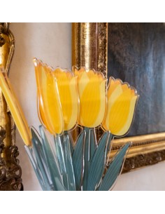 Vesta Home - Fiore Tulipano Grande Kit 6 Pz Funny Flowers·giallo·10,4 X 59 H Th. 5 Mm 2