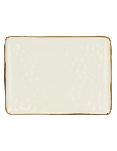 Rose e Tulipani·concerto Avorio Vas Rett 36x26,5·36x26,6 Cm·stoneware
