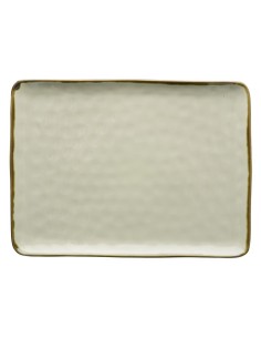 Rose e Tulipani·concerto Avorio Vas Rett 36x26,5·36x26,6 Cm·stoneware
