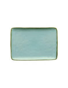 Rose e Tulipani·concerto Verde Acqua Vass Rett 27x19·27x19 Cm·stoneware