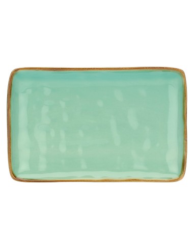 Rose e Tulipani·concerto Verde Acqua Vass Rett 27x19·27x19 Cm·stoneware