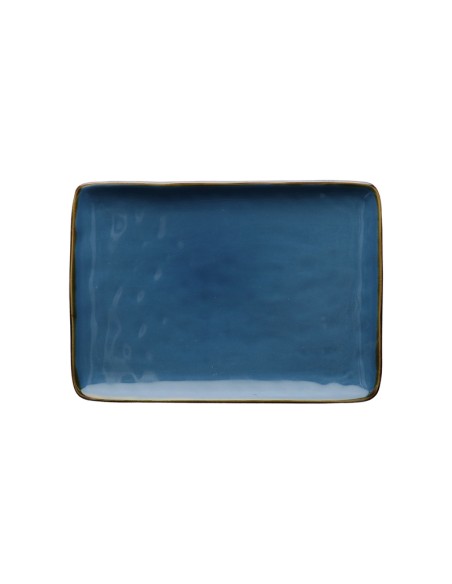 Rose e Tulipani·concerto Blu Avio Vass Rett 27x19·27x19 Cm·stoneware