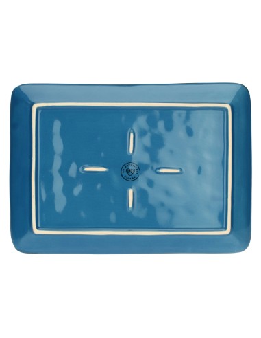 Rose e Tulipani·concerto Blu Avio Vass Rett 27x19·27x19 Cm·stoneware