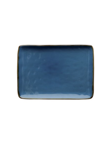 Rose e Tulipani·concerto Blu Avio Vass Rett 27x19·27x19 Cm·stoneware