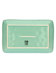 Rose e Tulipani·concerto Verde Acqua Vass Rett 20x13·20x13 Cm·stoneware 2