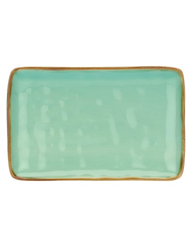 Rose e Tulipani·concerto Verde Acqua Vass Rett 20x13·20x13 Cm·stoneware