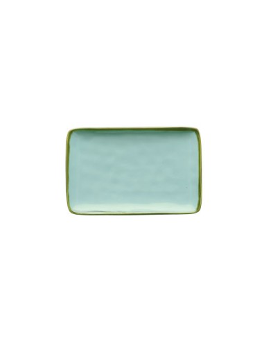 Rose e Tulipani·concerto Verde Acqua Vass Rett 20x13·20x13 Cm·stoneware