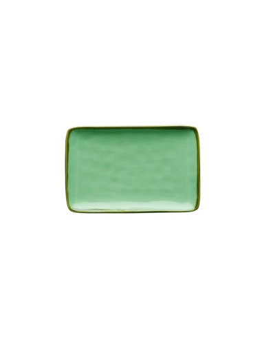 Rose e Tulipani·concerto Verde Acqua Vass Rett 20x13·20x13 Cm·stoneware