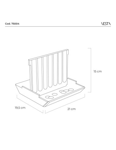 Vesta Home - Vesta 4·multicolor·21 X 19,5 X 15 H Cm Th. 4 Mm