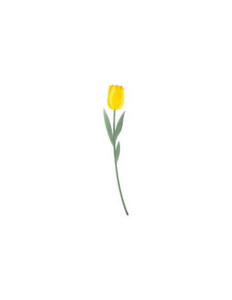 Vesta Home - Fiore Tulipano Grande Kit 6 Pz Funny Flowers·giallo·10,4 X 59 H Th. 5 Mm