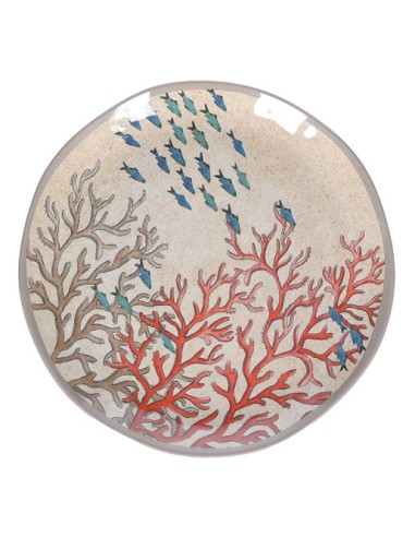 Rose e Tulipani· Sea Life Set 2 Piatti Piani·ø 27 Cm·in Gift Box - melamina