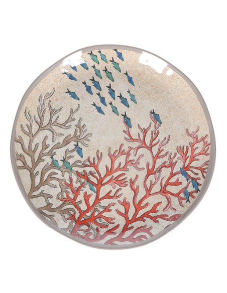 Rose e Tulipani· Sea Life Set 2 Piatti Piani·ø 27 Cm·in Gift Box - melamina