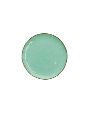 Rose e Tulipani·concerto Verde Acqua Piatto Frutta 20 Cm·ø 20 Cm·stoneware Ø 20 Cm
