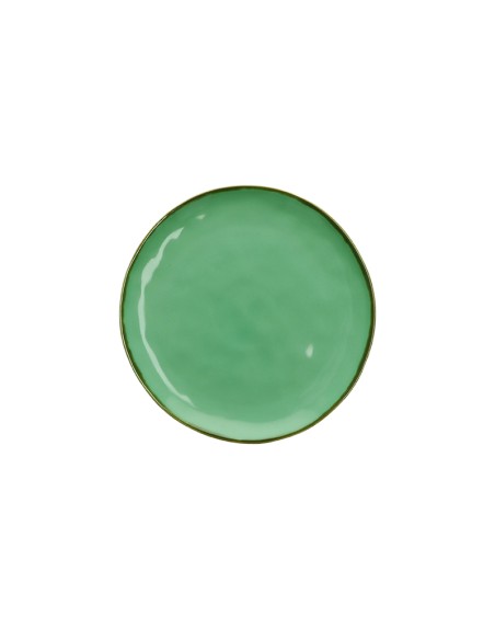 Rose e Tulipani·concerto Verde Acqua Piatto Frutta 20 Cm·ø 20 Cm·stoneware Ø 20 Cm