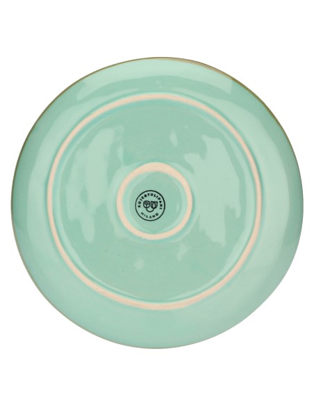 Rose e Tulipani·concerto Verde Acqua Piatto Frutta 20 Cm·ø 20 Cm·stoneware Ø 20 Cm