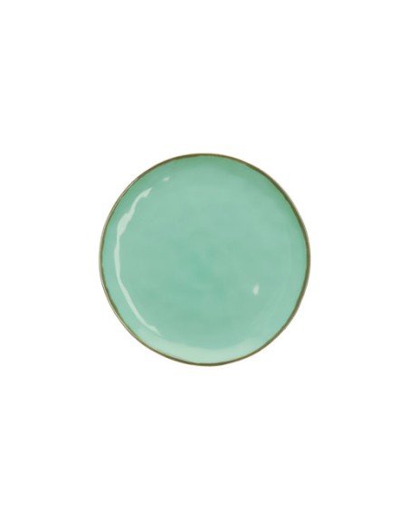 Rose e Tulipani·concerto Verde Acqua Piatto Frutta 20 Cm·ø 20 Cm·stoneware Ø 20 Cm