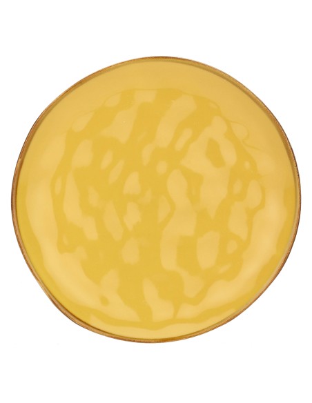 Rose e Tulipani·concerto Ocra Piatto Frutta 20 Cm·ø 20 Cm·stoneware Ø 20 Cm