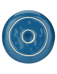 Rose e Tulipani·concerto Blu Avio Piatto Frutta 20 Cm·ø 20 Cm·stoneware Ø 20 Cm 2
