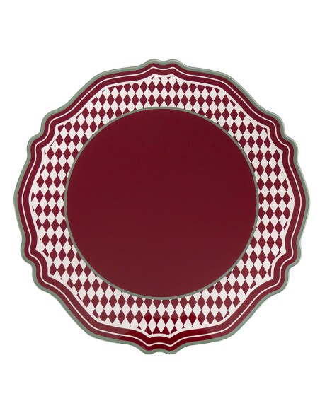 Vesta Home - Set 2 Sottipiatti Rosso·rosso·36 X 36 H Th. 3 Mm