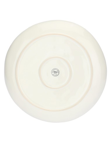 Rose e Tulipani·concerto Avorio Piatto Piano 27 Cm·ø 27 Cm·stoneware Ø 27 Cm