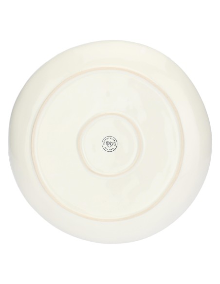 Rose e Tulipani·concerto Avorio Piatto Piano 27 Cm·ø 27 Cm·stoneware Ø 27 Cm