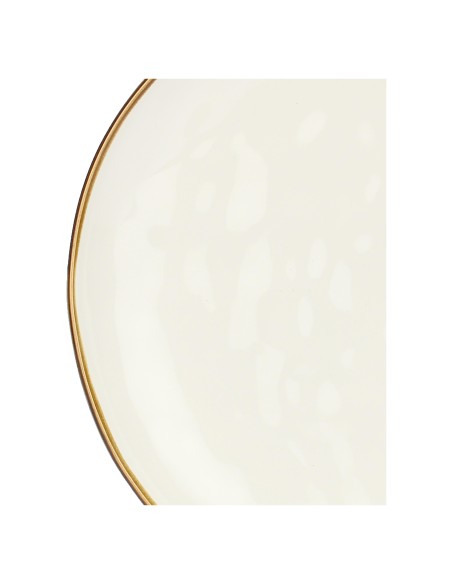 Rose e Tulipani·concerto Avorio Piatto Piano 27 Cm·ø 27 Cm·stoneware Ø 27 Cm
