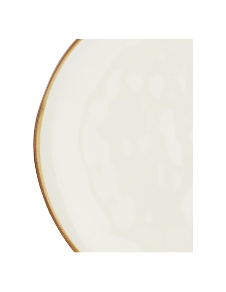 Rose e Tulipani·concerto Avorio Piatto Frutta 20 Cm·ø 20 Cm·stoneware Ø 20 Cm