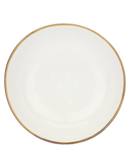 Rose e Tulipani·concerto Avorio Piatto Fondo 21 Cm·ø 21 Cm·stoneware Ø 21 Cm