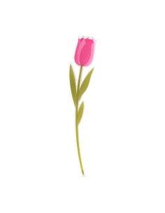 Vesta Home - Fiore Tulipano Piccolo Kit 6 Pz Funny Flowers·rosa·8,1 X 42 H Th. 5 Mm
