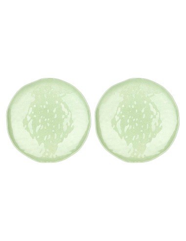 Rose e Tulipani·Atmosfera Verde Set 2 Piatti Piani·ø27 Cm·melamina Gift Box